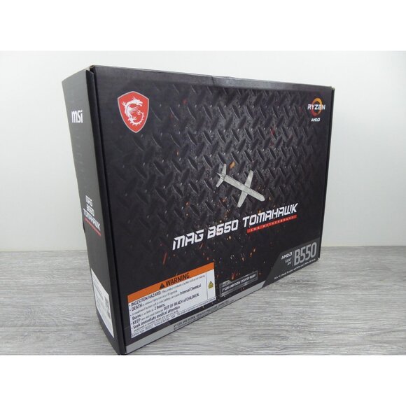 MSI MAG B550 Tomahawk AM4 ATX Motherboard Ryzen DDR4 PCIe 4.0 2.5G LAN HDMI - Picture 1 of 6